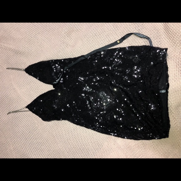 black sparkly dress pretty little thing
